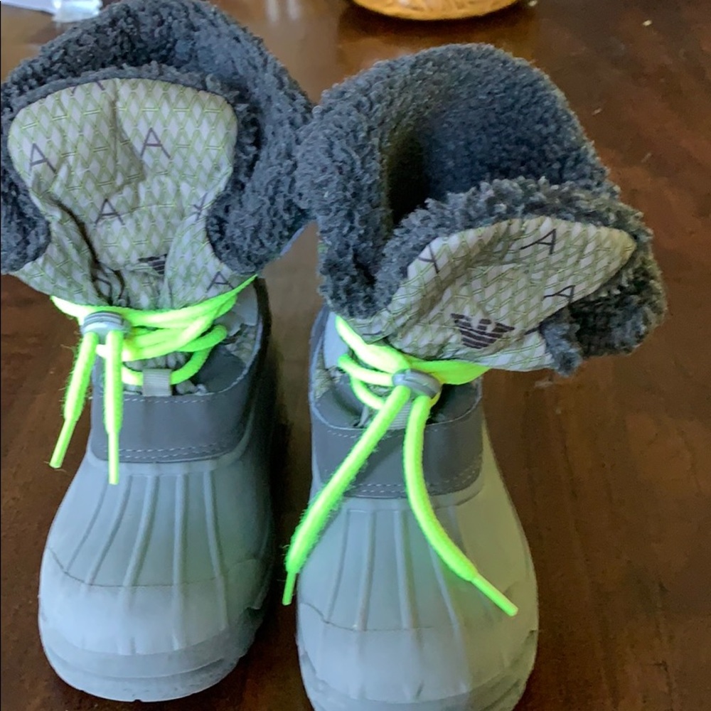 Authentic Armani boys snow boots